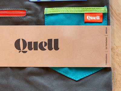 Quell Art Supplies Identity Design art art supplies brand identity branding lettering logo logotype packaging design product tag q quell type typography wells wells collins wells collins design wordmark
