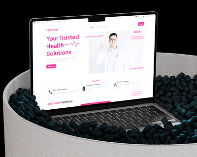 Telemed Landing Page landing page landingpage ui ux