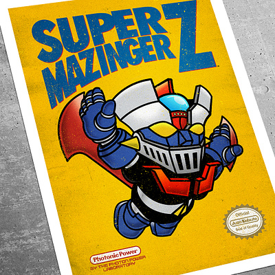 Super Mazinger Z illustration mazingerz nintendo robot supermario tranzorz vector