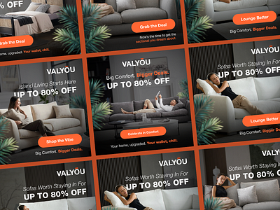 Social Media Ads - Square (Valyouhawaii) facebook ads graphic design illustrator instagram post social media ads