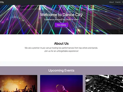 Music Venue Responsive Website, Wireframe, & Style Guide reactive website style guide wireframe