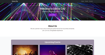 Music Venue Responsive Website, Wireframe, & Style Guide reactive website style guide wireframe