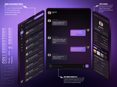Next-Gen AI Collab Platform 3d ai app application artificial intelligence brand branding dev development figma influencer mobileapp motion graphics ui ux webapp