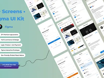 Complete Mobile App UI Design In Figma app app design clean ui design e commerce figma figma kit mobile app design ui ui design ui ux design user interface ux design