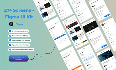 Complete Mobile App UI Design In Figma app app design clean ui design e commerce figma figma kit mobile app design ui ui design ui ux design user interface ux design