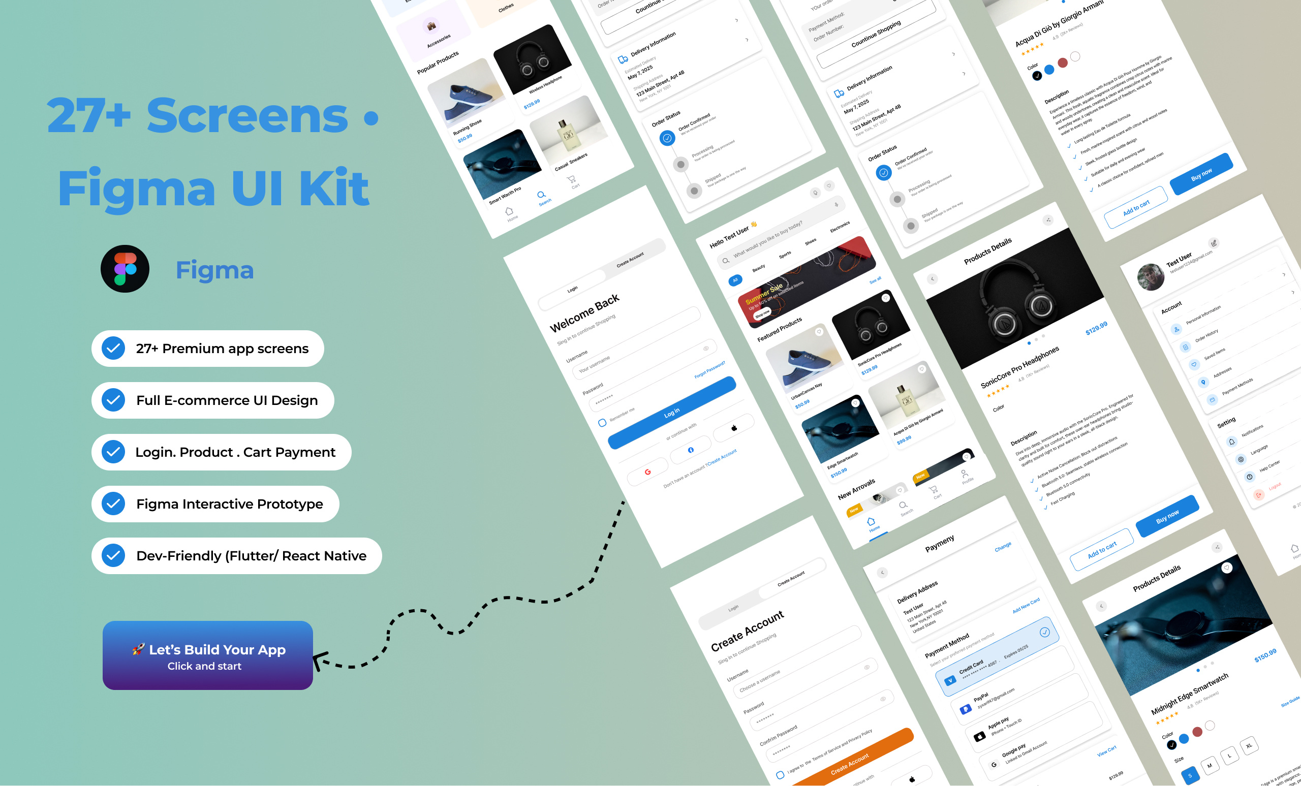 Example of E Commerce App UI Design In Figma