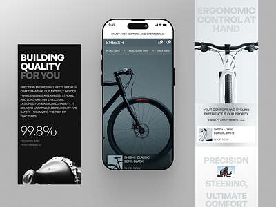 Sheesh - E-Commerce Mobile Responsive android app design clean e commerce ecommerce ecommerce app ios mobile modern design online shop online shopping responsive shopping shopping app ui
