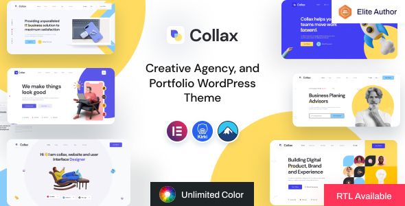Collax – Creative Personal Portfolio WordPress Theme