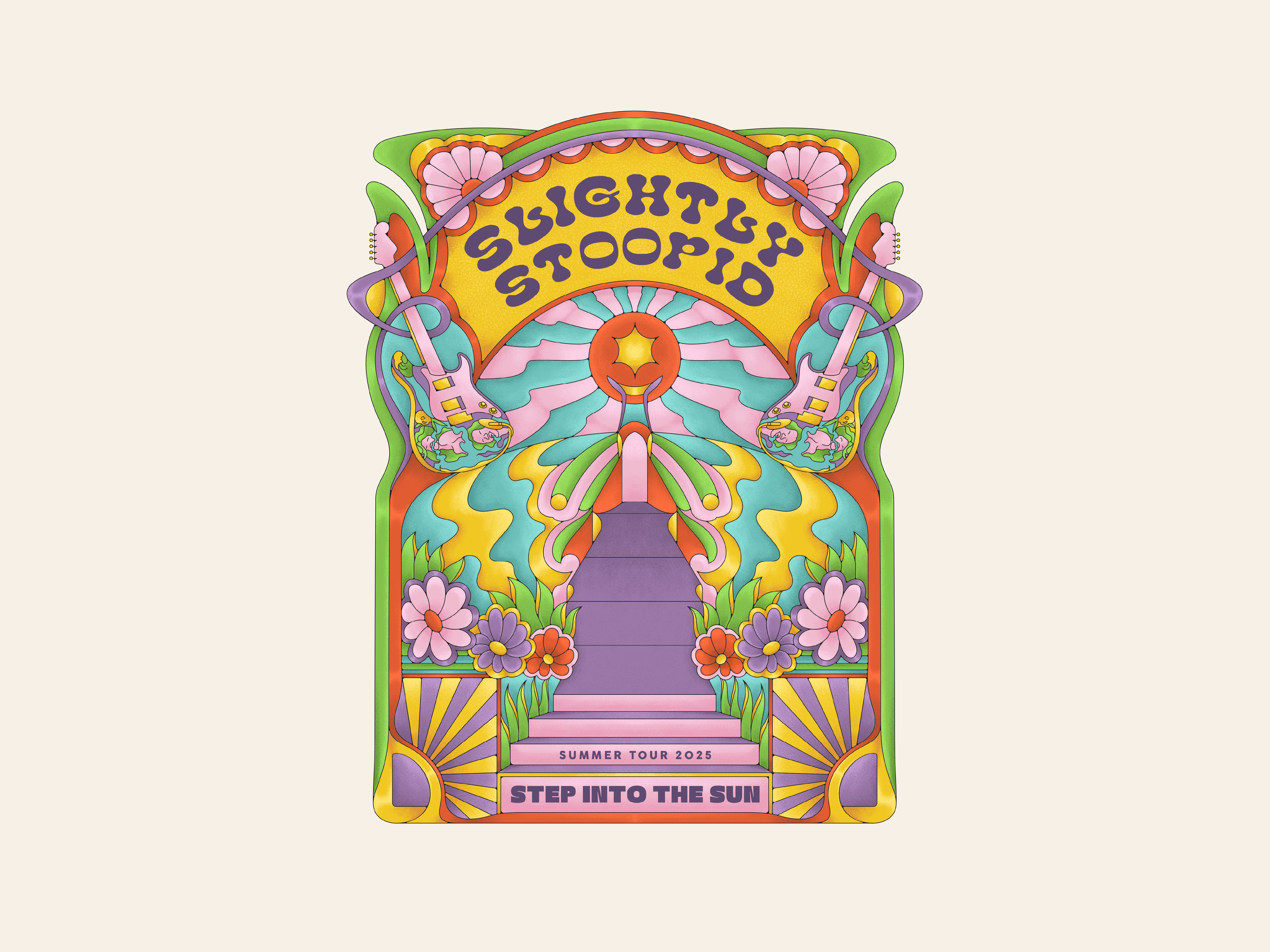 Slightly Stoopid: Band Merchandise apparel art art illustration art merch artworks band clothing brand colorful editorial graphic design illustration line artwork merch design merch illustration merchandise