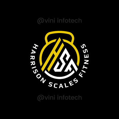 Harrison Scales Fitness Logo graphic design logo