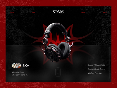 Headphone Store Website earphone figma landing page ui ui design user interface ux ux design web design website