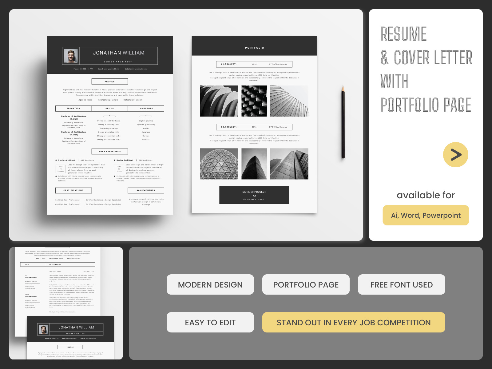 Example of Get Resume And Cover Letter Design