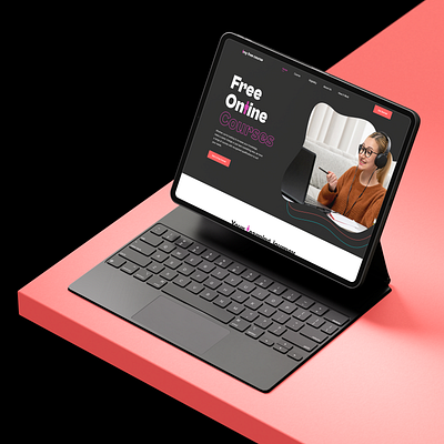 Online Study Landing Page branding clean colorfull website design e learning platform elearning ewebsite graphic design illustration landing page logo mentor website modern online course online study website ui ux ux design vector website
