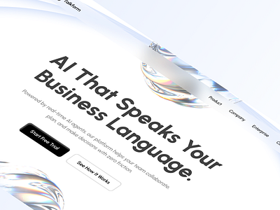 Talkform - AI Platform Hero Section 3d design 3d website branding figma design figma website homepage landing page ui ui design ui ux design user experience user interface web design website website design