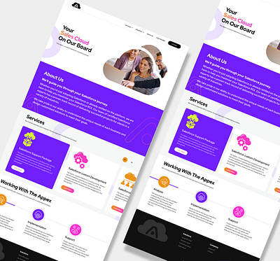Website design for Appex branding design graphic design ui ux