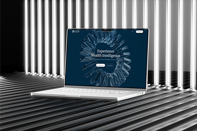 Brand Digital Transformation: Perception, Precision, and Legacy blue branding corporate design finance futuristic glassmorph glassmorphism investment minimal premium web design website