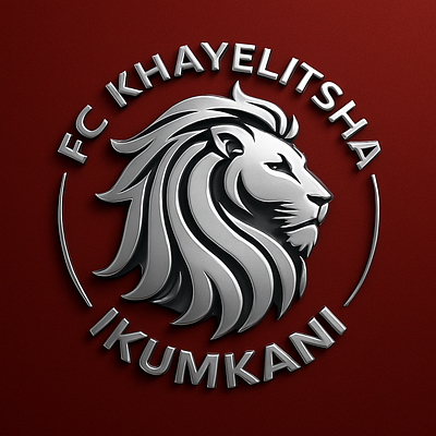 FC Khayelitsha logo 3d branding graphic design logo