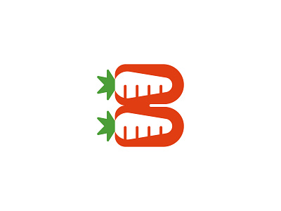Letter B Carrot Logo Design adobe illustrator agro logo branding business logo carrot logo company logo design eat logo eco logo farm logo food logo graphic design logo logotype vegetables logo