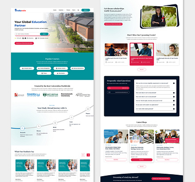 Website design - Graduvate app branding design graphic design ui ux