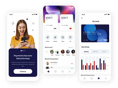 Effortless Mobile Banking UI – Track, Transact, Thrive bankingapp branding design dribbbleshots figmadesign financeui fintechdesign graphic design illustration logo mobilebanking moderndesign paymentapp productdesign ui uidesign uiuxdeign uxdesign uxuidesign vector