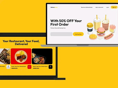 Landing page design ui