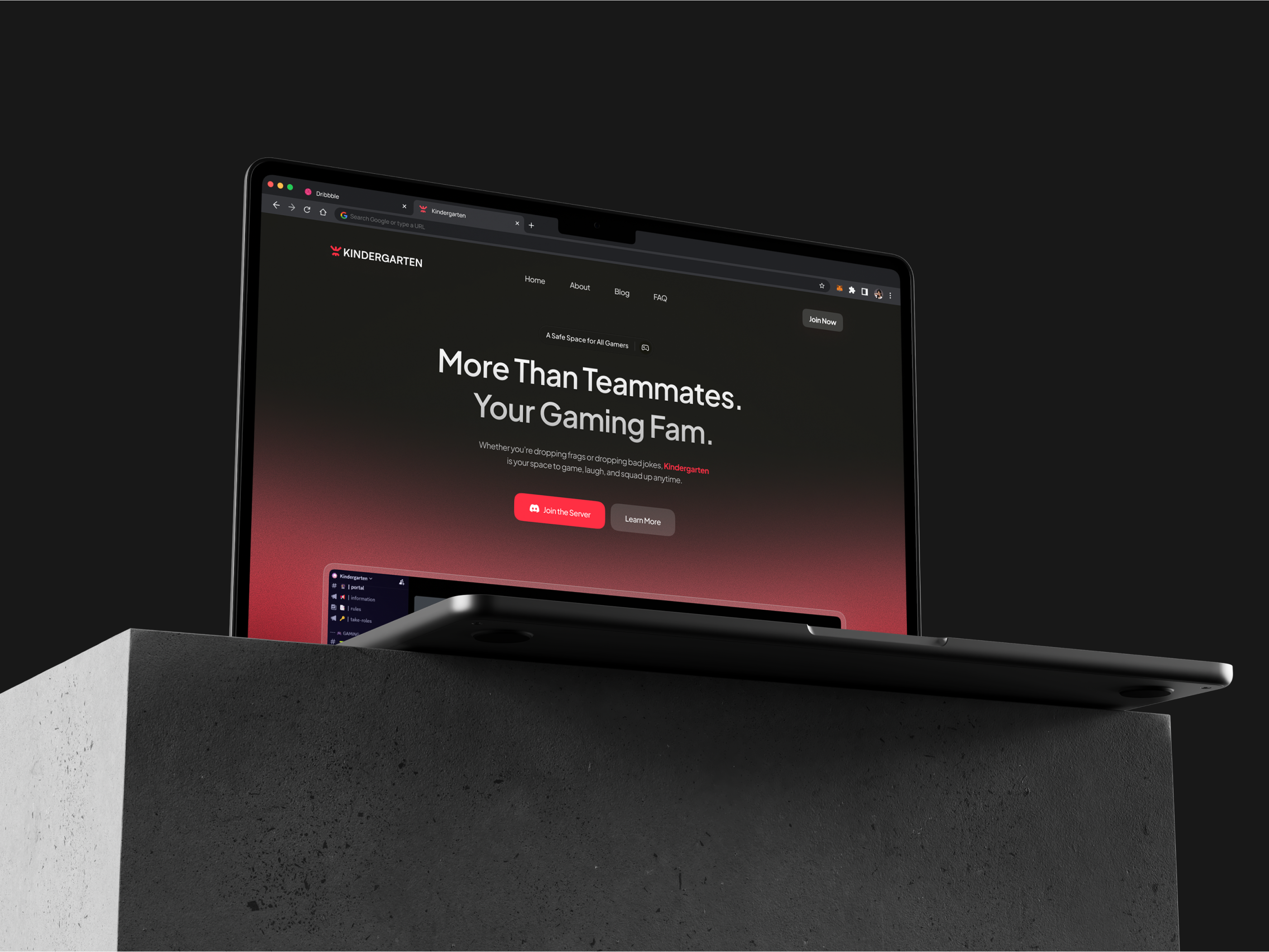 Discord Community Website Design - Kindergarten community design discord graphic design landingpage ui uidesign uiux website
