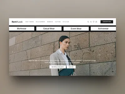 Fashion Landing Page branding design ecommercedesign graphic design illustration logo ui ux uxdesign vector