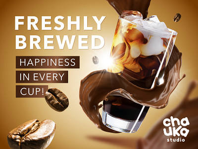 Freshly Brewed Coffee Social Media Ads adverising affinitydesigner animation banner coffee graphicdesign socialmedia