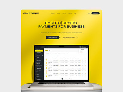 Cryptonix - SaaS Design saas web