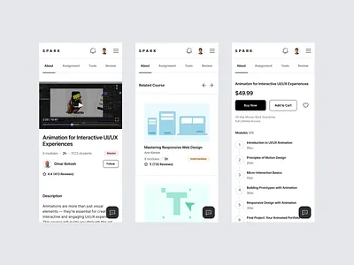 Spark responsive SAAS dashboard adaptive layout app dashboard data visualization design education figma design illustration ios mobile modern design platform responsive responsive design saas typography ui ux ux design web