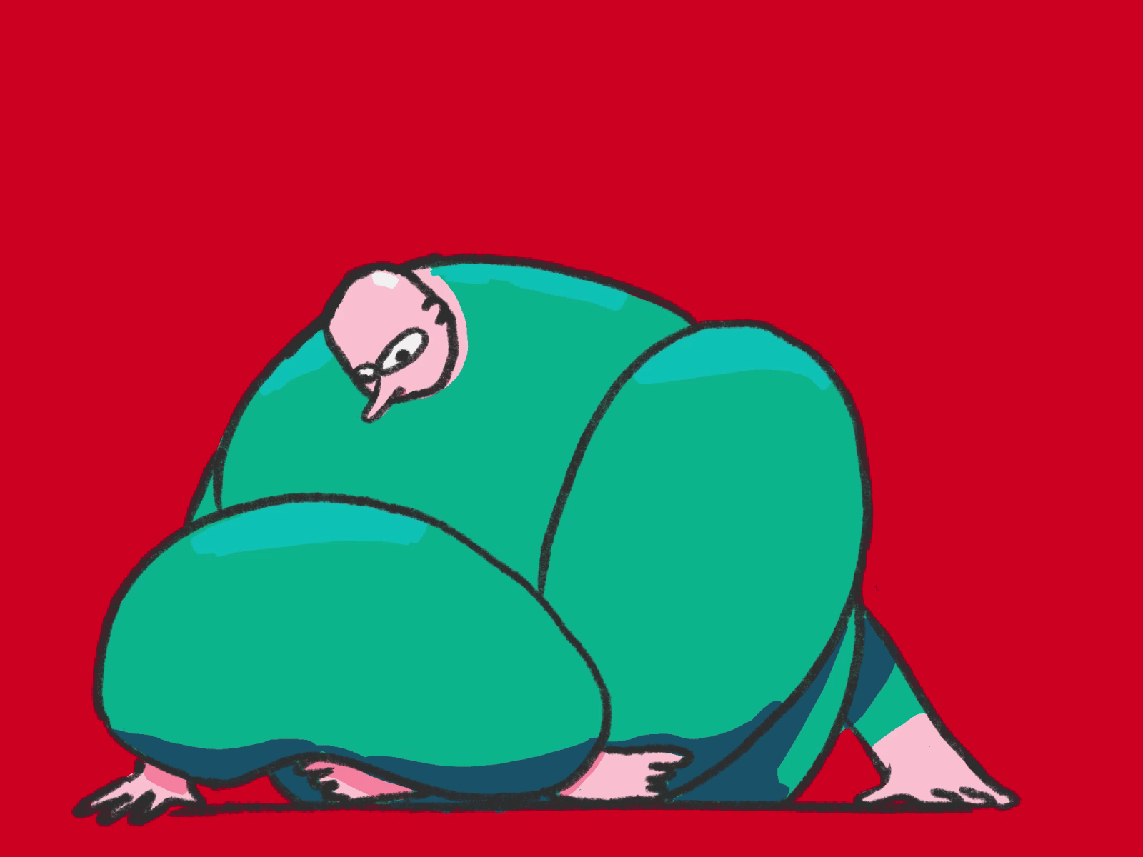 Vibing animated gif animation character design gastaloop illustration loop procreate vibe vibing
