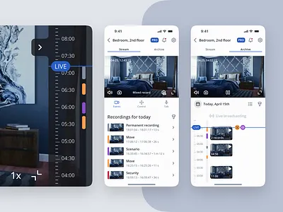 ССTV system | Mobile design app cctv design mobile product design ui ux uxui video
