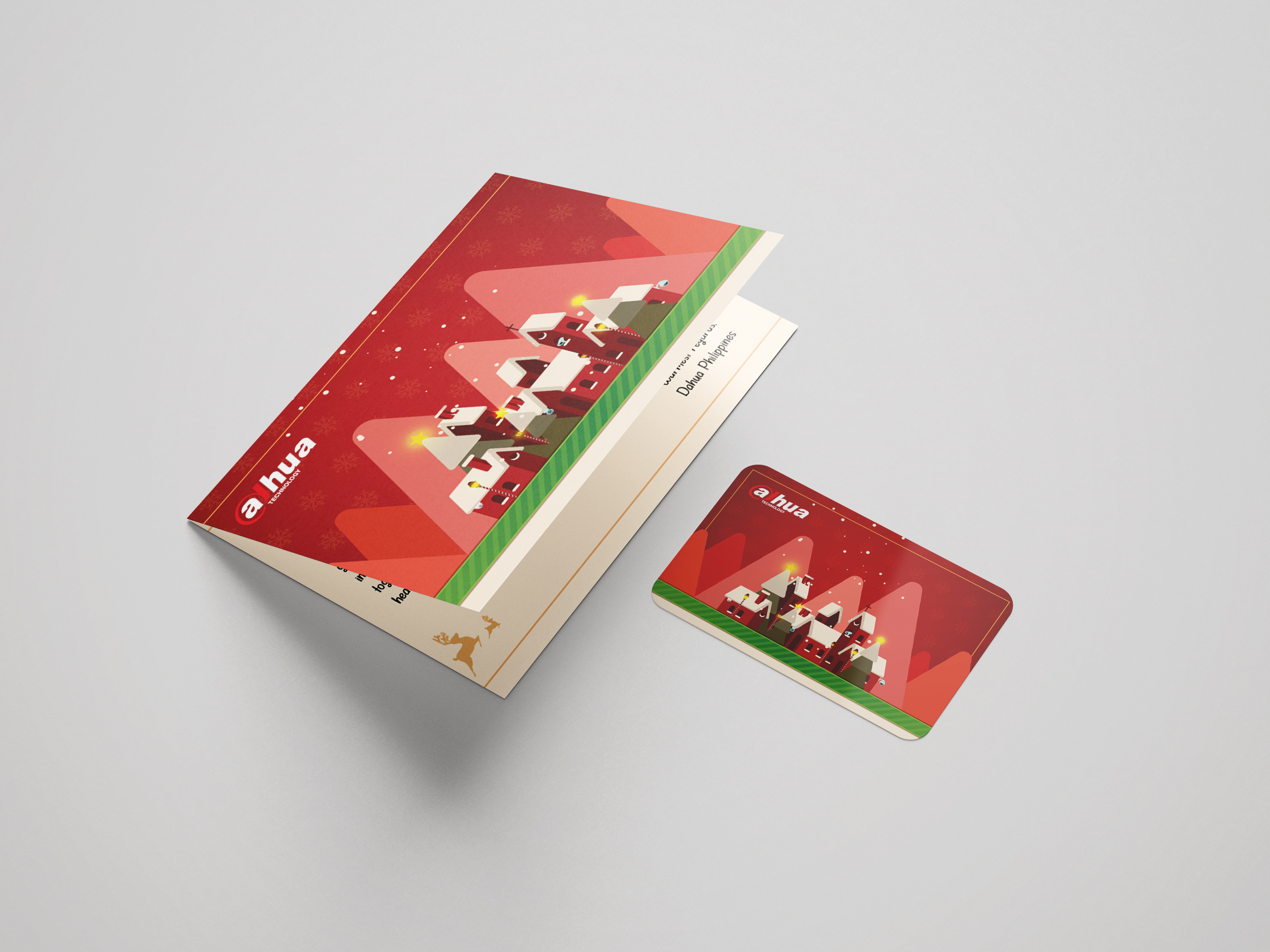 Christmas Box and Card 2024 graphic design