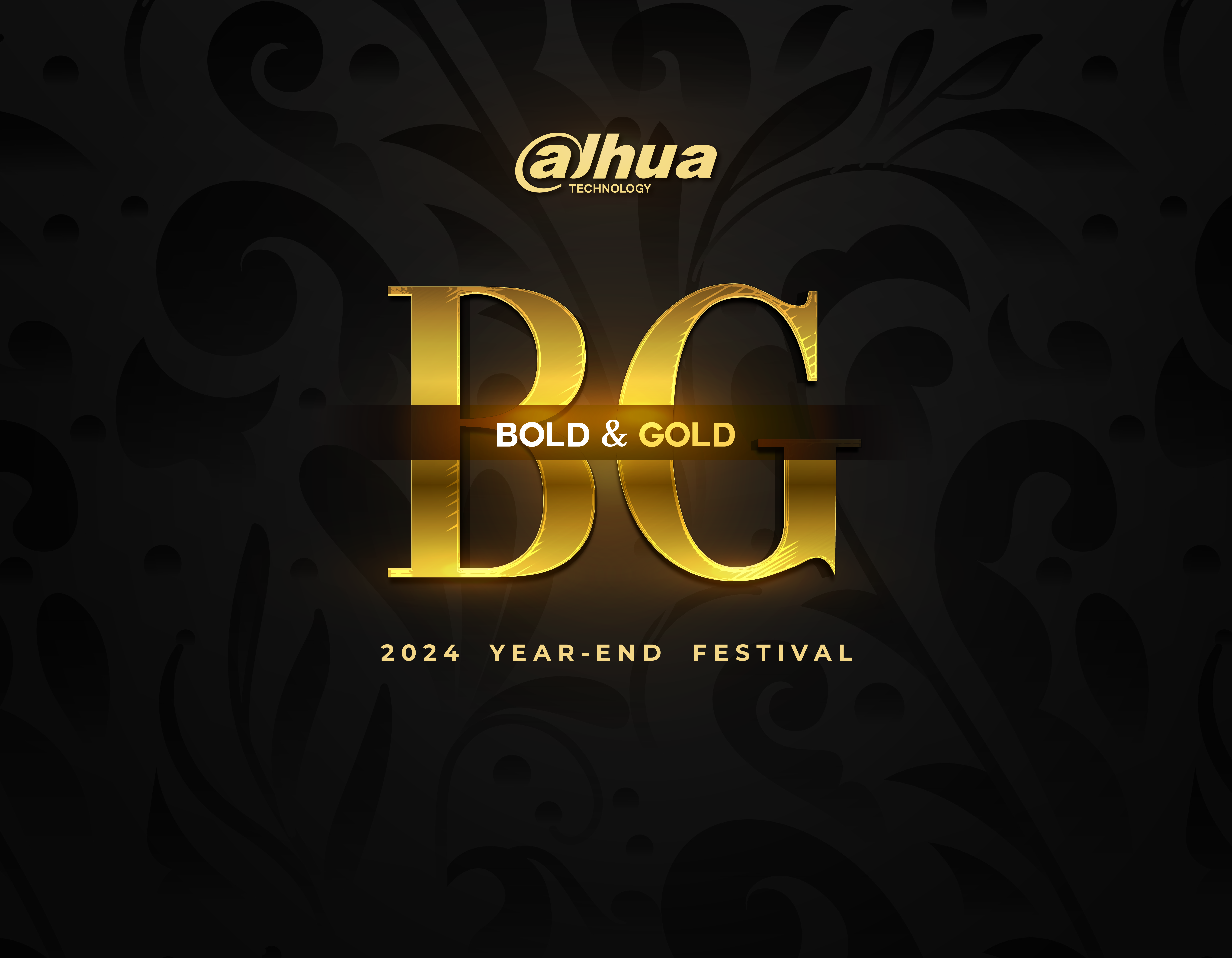 Year End Party 2024 Dahua bold and gold branding dahua dress glitters gold gold party graphic design night party party night prestige prom promenade trending year end party