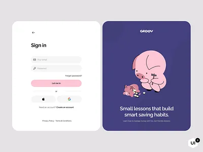 Sign In Groov website download illustration fintech illustration illustration illustration set modern webside most popular website design ui8 ui8 illustration vector vector illustration web web design example web design inspiration web design portfolio web illustration webdesign website illustration