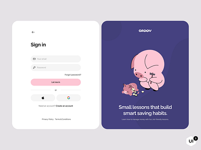 Sign In Groov website download illustration fintech illustration illustration illustration set modern webside most popular website design ui8 ui8 illustration vector vector illustration web web design example web design inspiration web design portfolio web illustration webdesign website illustration