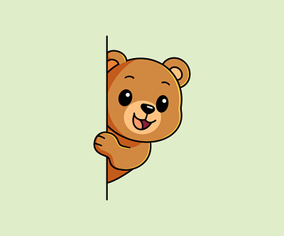 Bear Character Mascot animation branding cartoon creature design graphic design illustration logo procreate ui