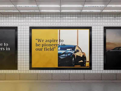 Monthor - Automotive Brand Guidelines advertising automotive brand guidelines brand identity brand messaging branding clean corporate design logo marketing minimal mockup poster visual design visual identity