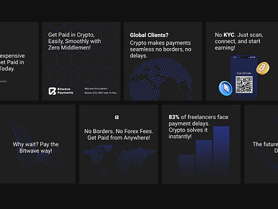 BitWave - Social Media Design - Instagram Post - Advertisement instagram design instagram grid social media design