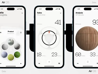Air OS ai book dashboard design fashion illustration interface news sales slide ui