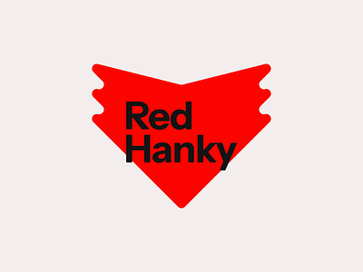 Red Hanky – Logo Design bandana branding design flat graphic design hanky logo minimal minimalism minimalist red saas