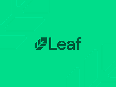 Leaf – Logo Design branding design flat graphic design green leaf leaves logo minimal minimalism minimalist saas