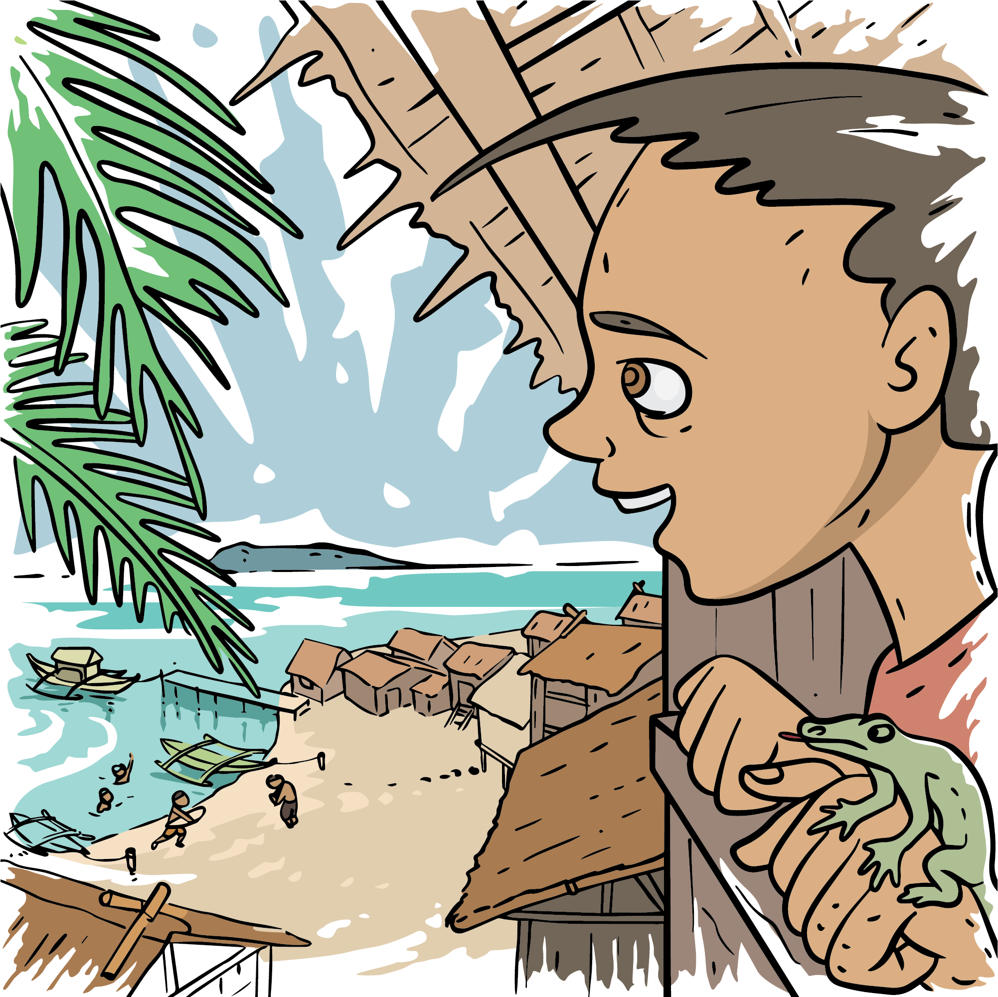 Example of Cartoon Illustration For Books