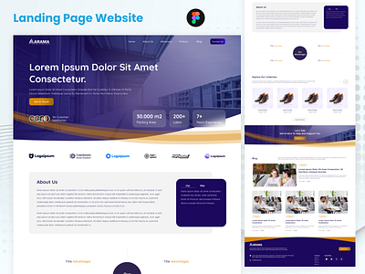 Landing Page Website company design figma graphic design landing page ui ui design website