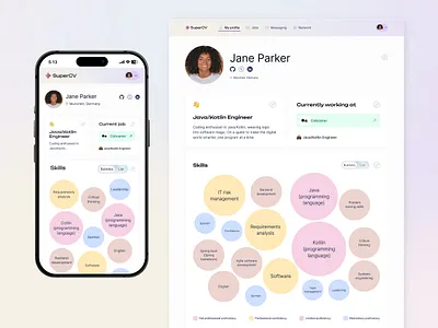 CV building platform colors design desktop graphic design job platform platform research solution ui ux uxui