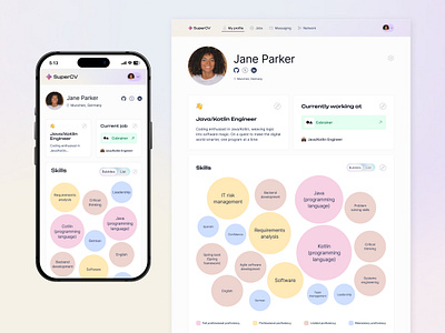 CV building platform colors design desktop graphic design job platform platform research solution ui ux uxui