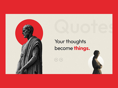 Daily Quotes Minimal UI interaction animation motion graphics ui