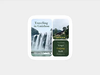 Travel Memories animation badges design icon illustrations ui ux waterfull widget