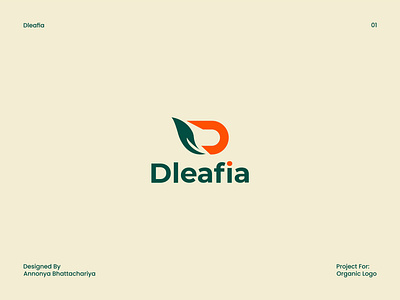 Organic, nature, beauty logo beauty logo brand brand identity branding d letter d with leaf graphic design leaf logo letter logo logo logo design minimal modern nature nature logo organic organic logo skin care logo