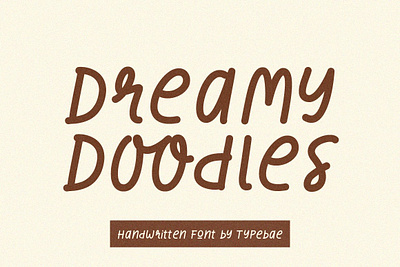 Dreamy Doodles - Playful Font 3d animation graphic design motion graphics